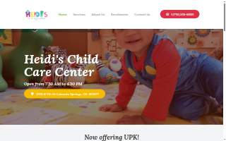 Heidis Childcare Center website