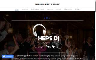HEPS DJ & Photo Booth website