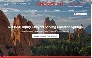 Heuser & Heuser LLP - Colorado Springs Personal Injury Lawyers & Car Accident Attorneys website