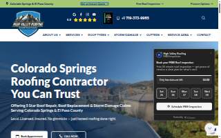 High Valley Roofing, LLC website