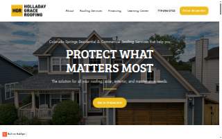 Holladay Grace Roofing website