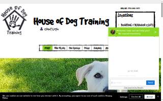 House of Dog Training website