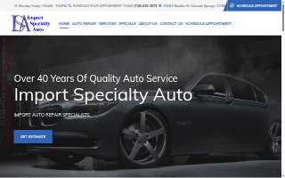Import Specialty Auto website