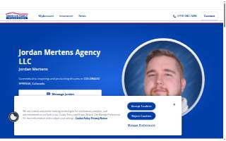 Jordan Mertens Agency LLC American Family Insurance website
