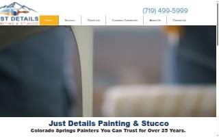 Just Details Painting & Stucco website