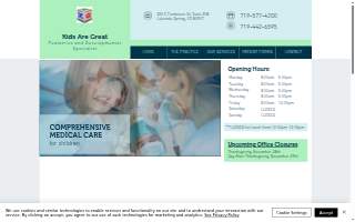 Kids Are Great Pediatrics website