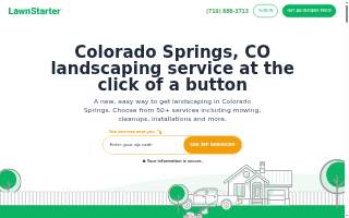 LawnStarter Landscaping of Colorado Springs website