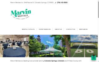 Marvin Rentals of Colorado Springs website