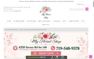 My Floral Shop of Colorado Springs website