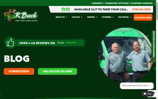 Parkey's Heating, Plumbing, & Air Conditioning website