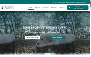 Ponderosa Veterinary Clinic website