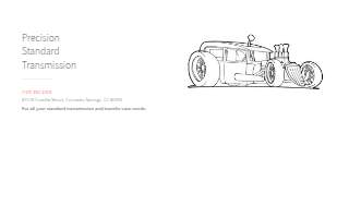 Precision Standard Transmission of Colorado Springs website