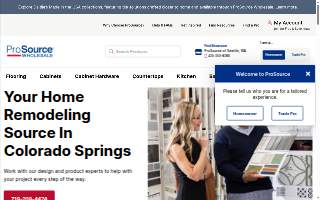 ProSource of Colorado Springs website