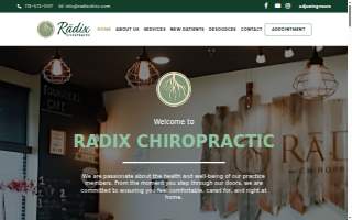 Radix Chiropractic website