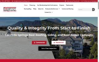 Rampart Roofing, Inc. website