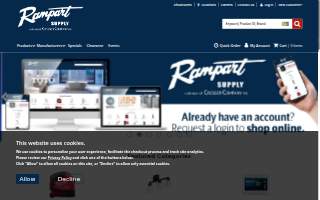 Rampart Supply website