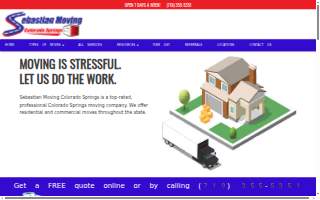Sebastian Moving Colorado Springs website