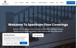 Spectrum Floor Coverings of Colorado Springs website