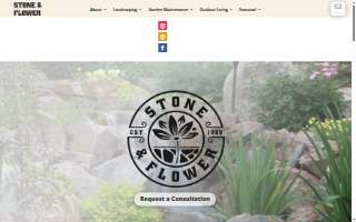 Stone & Flower Gardens & Landscape Design website
