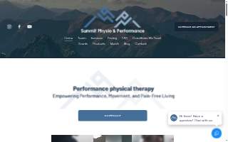 Summit Physio & Performance website