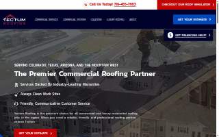 Tectum Roofing website