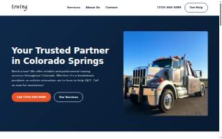 Tessa’s Towing website