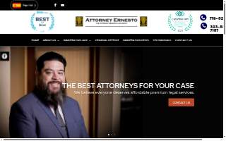 The Attorney Ernesto Law Group - Immigration, Criminal Defense, Family Law of Colorado Springs website