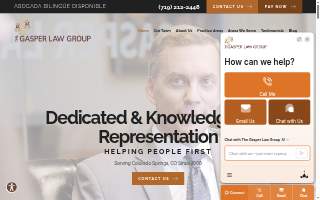 The Gasper Law Group of Colorado Springs website