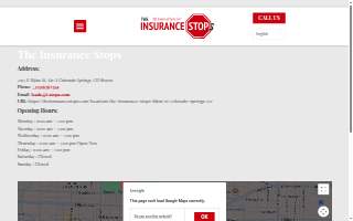 The Insurance Stops website