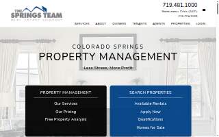 The Springs Team Real Estate Company website