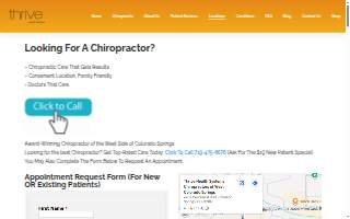 Thrive Health Systems website