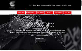 West Side Tattoo of Colorado Springs website