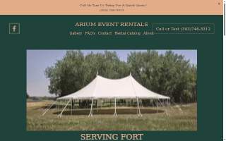 Arium Event Rentals of Columbine website