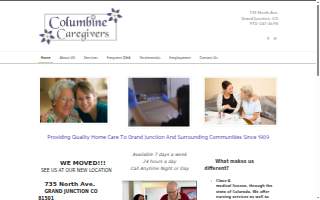 Columbine Caregivers website