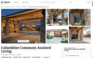 Columbine Commons Assisted Living website