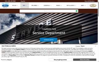 Columbine Ford Service website