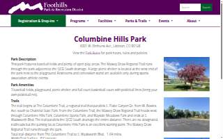 Columbine Hills Park website