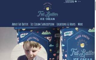 Fat Batter Ice Cream website