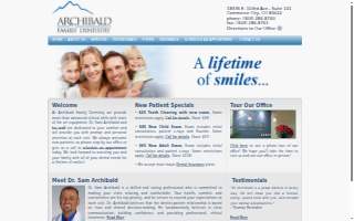 Archibald Family Dentistry website