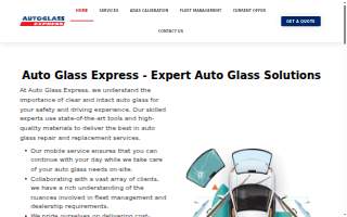 Auto Glass Express website