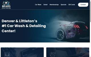 Bears Car Wash Express website
