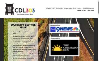 CDL 303 Trucking School website