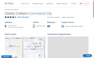 Classic Collision of Commerce City website
