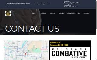 Colorado Combative Sports Academy website