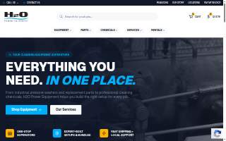 H2O Power Equipment website