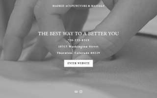 Madrid Acupuncture & Massage of Commerce City website