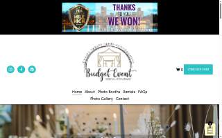 Budget Event Rental Company website