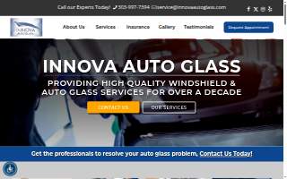 Innova Auto Glass of Dakota Ridge website