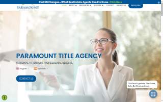 Paramount Title Agency of Dakota Ridge website