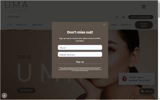 Uptown Medical Aesthetics website